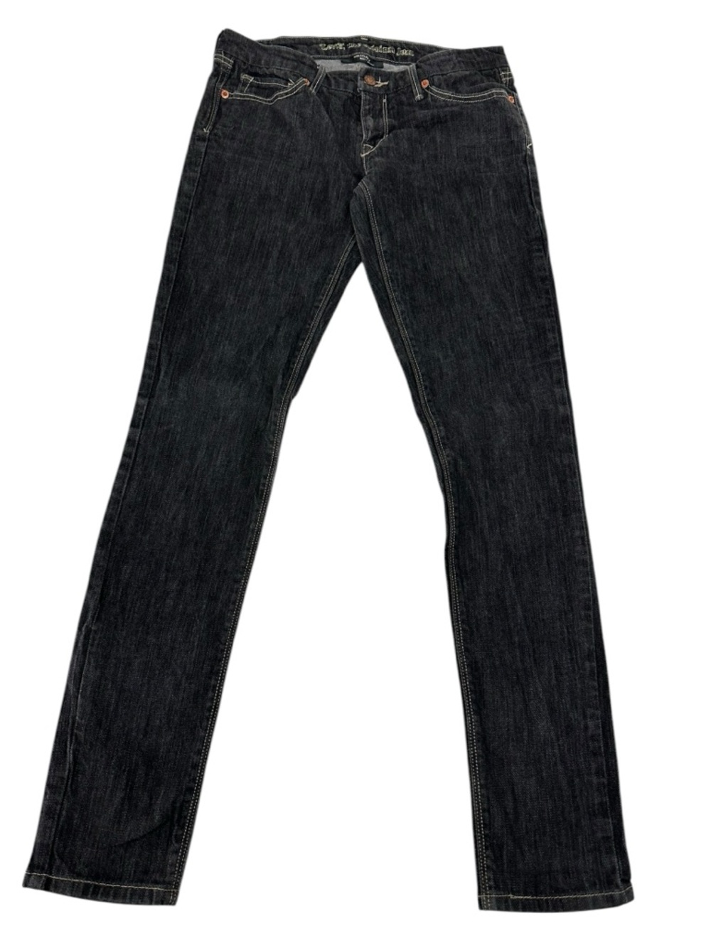 LEVI’S / Dark Blue Denim Authentic 2010’s 421 Skinny Jeans / Size 7M / Emo Punk